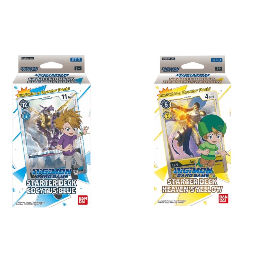 Digimon Cards Game: Starter Deck ST-2 ST-3 Cocytus Blue Heaven’s Yellow